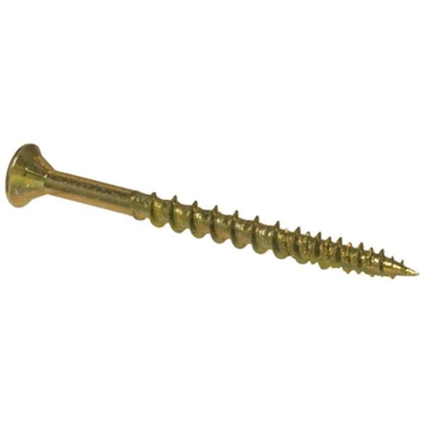 Hillman Hillman Fasteners 42181 8 x 3 in. Yellow Zinc Procrafter Wood Screw; 50 Pack 146445 - main